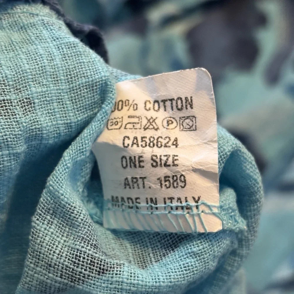 Beyond Capri Woven Maxi Skirt Womens Blue Abstract Resortwear Vacation Beach - Picture 7 of 12